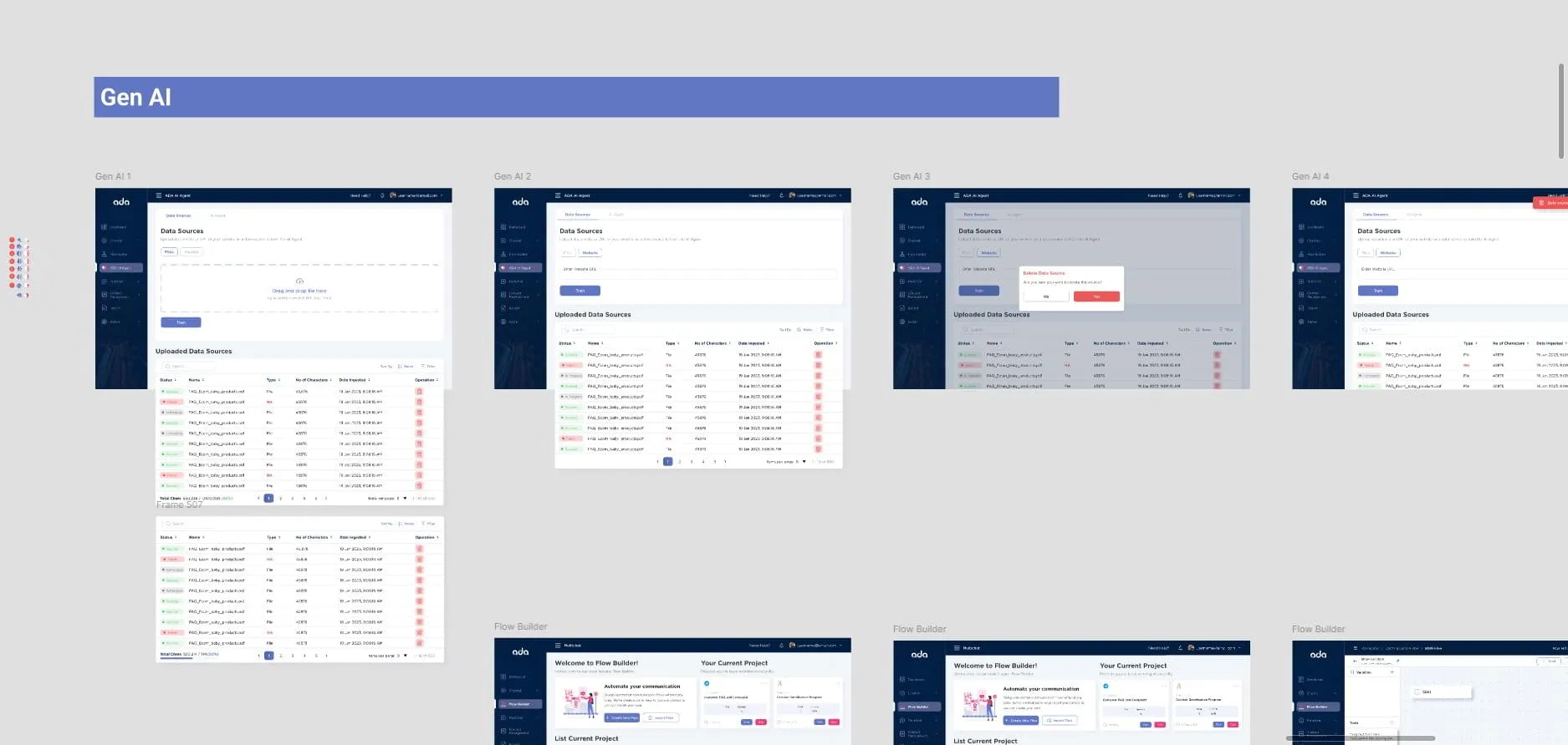 screens for document analyzing ai. part 1