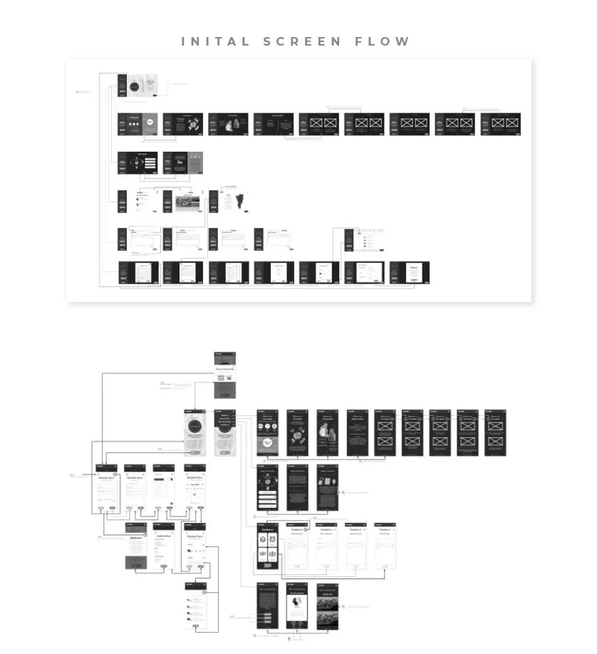 screenshot of screen flow mobile and desktop version.